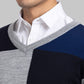 Parx Men Grey Intarsia Acrylic Sweater