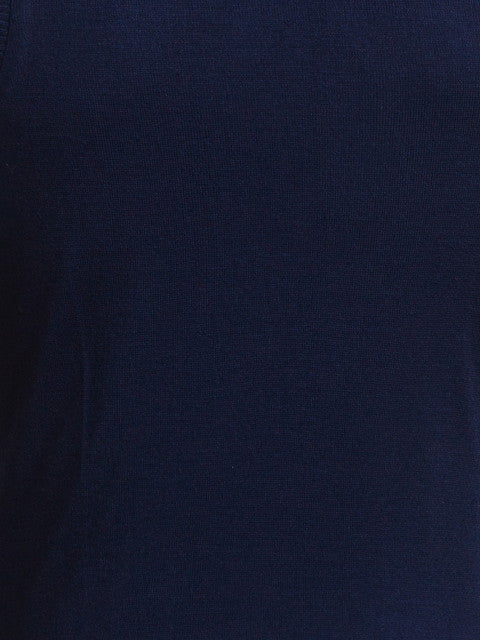 Parx Men Blue Solid Sweater