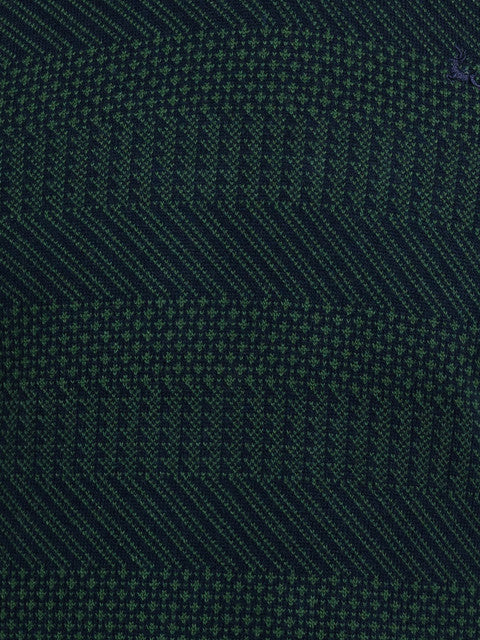 Parx Men Green Solid Acrylic Sweater