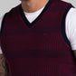 Parx Men Red Solid Acrylic Sweater