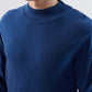 Parx Men Blue Solid Turtle Neck Collar Sweatshirt
