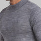 Parx Men Grey Solid Acrylic Blend Sweater
