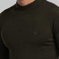 Parx Men Green Solid Acrylic Blend Sweater