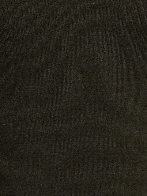 Parx Men Green Solid Acrylic Blend Sweater