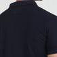 Parx Men Blue Regular Fit Solid Polo Neck Collar T-shirt