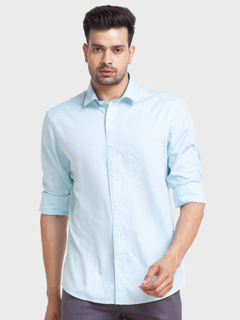 ColorPlus Blue Casual Shirt