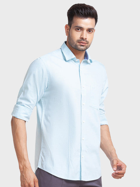 ColorPlus Blue Casual Shirt