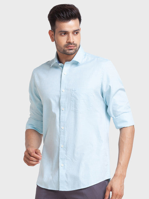 ColorPlus Blue Casual Shirt