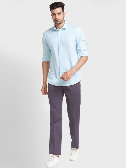 ColorPlus Blue Casual Shirt