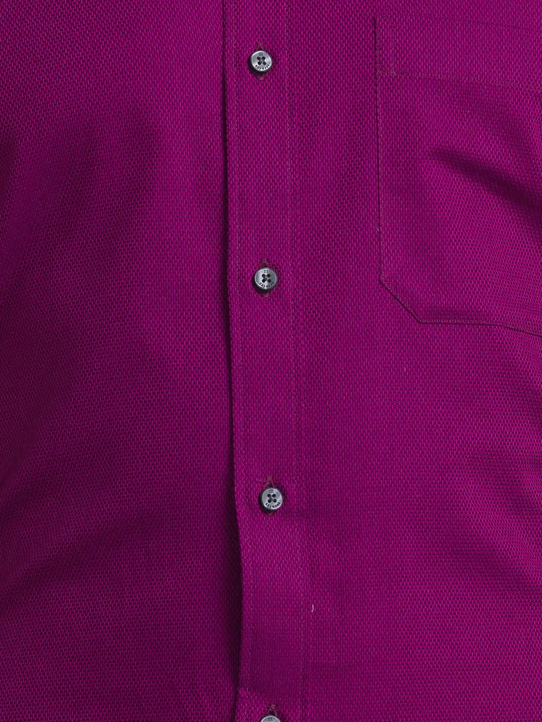 Men Violet Contemporary Fit Structure Cotton Full Sleeve Shirts