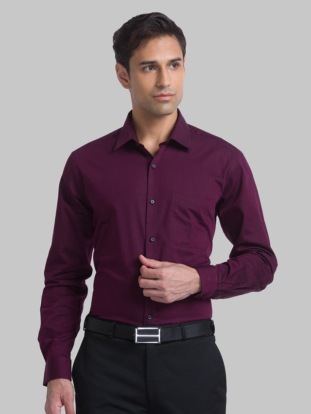 Raymond Maroon Formal Shirt