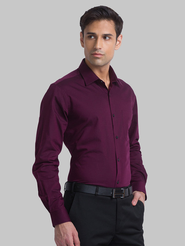 Raymond Maroon Formal Shirt