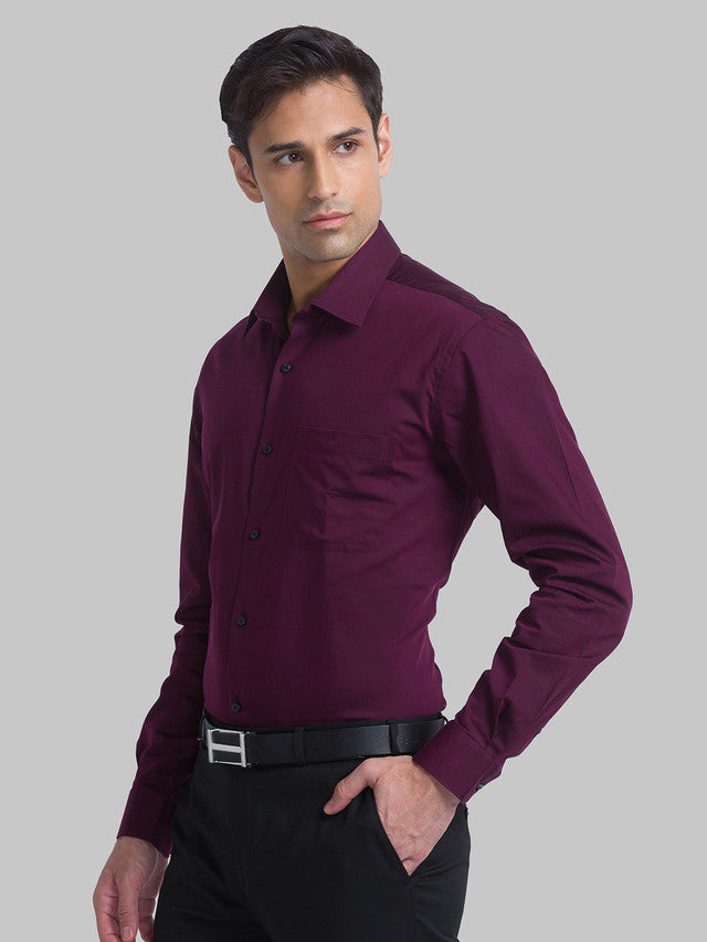 Raymond Maroon Formal Shirt