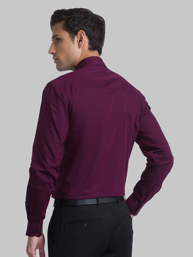 Raymond Maroon Formal Shirt