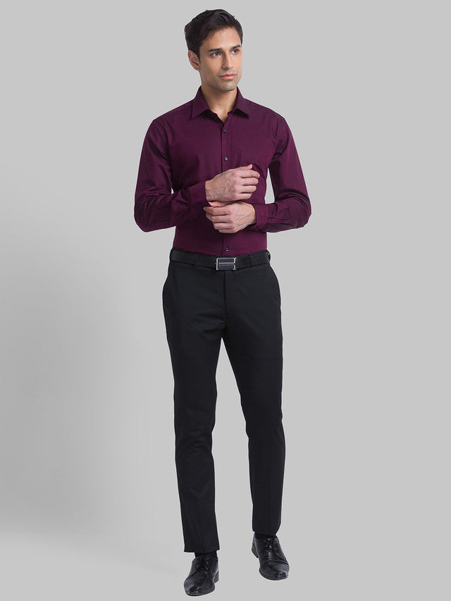 Raymond Maroon Formal Shirt