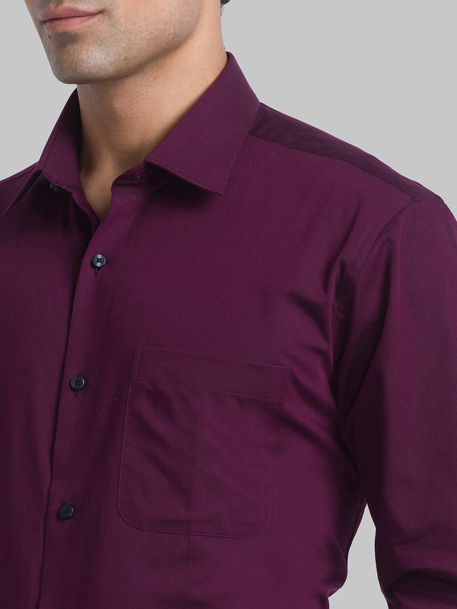 Raymond Maroon Formal Shirt