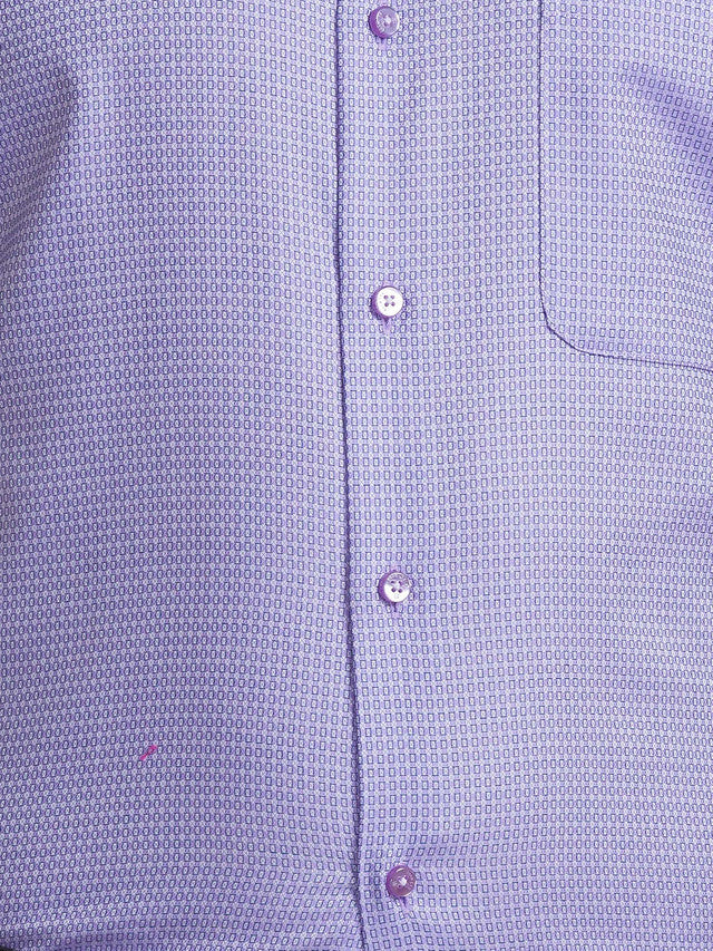 Raymond Purple Structure Slim Fit Cotton Formal Shirt