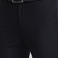 Raymond Black Solid Slim Fit Polyester Blend Trouser