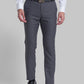 Raymond Grey Structure Slim Fit Polyester Blend Trouser