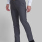 Raymond Grey Structure Slim Fit Polyester Blend Trouser