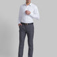 Raymond Grey Structure Slim Fit Polyester Blend Trouser