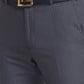 Raymond Grey Structure Slim Fit Polyester Blend Trouser