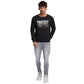 Park Avenue Men Black Regular Fit Graphic Round Neck Collar Sweatshirt
