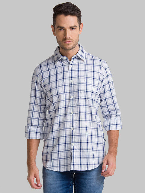 Parx Blue Casual Shirt