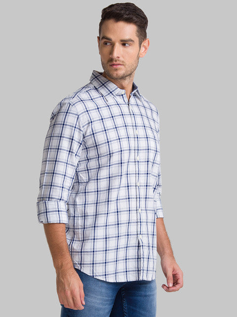 Parx Blue Casual Shirt