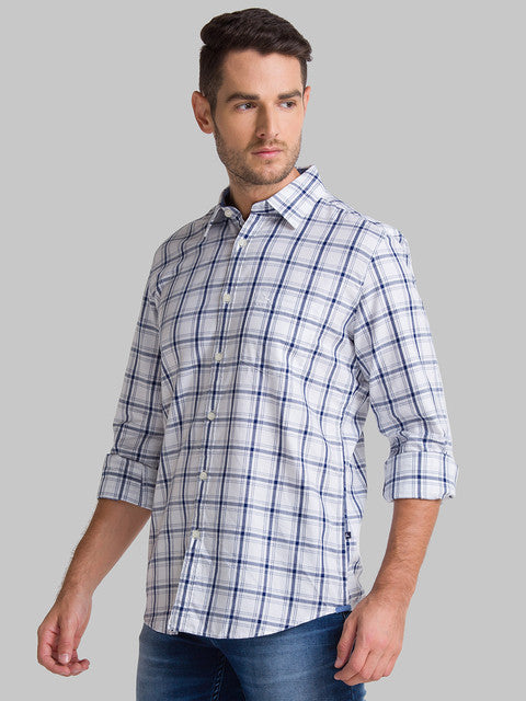 Parx Blue Casual Shirt