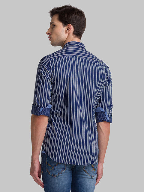 Parx Blue Casual Shirt