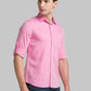 Men Red Slim Fit Solid Cotton Full Sleeve Shirts