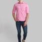 Men Red Slim Fit Solid Cotton Full Sleeve Shirts
