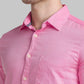 Men Red Slim Fit Solid Cotton Full Sleeve Shirts