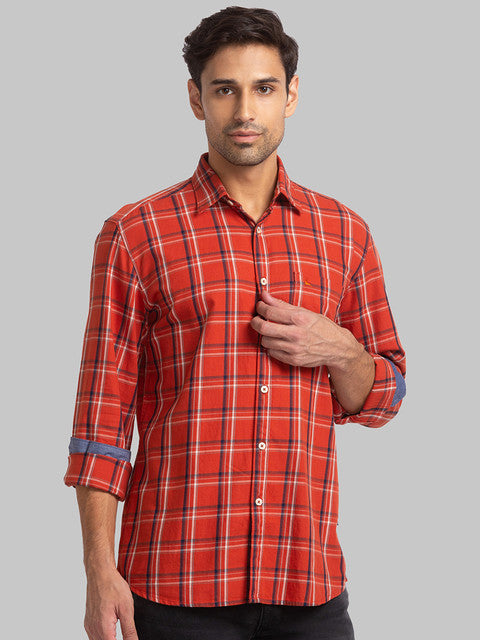 Parx Brown Casual Shirt