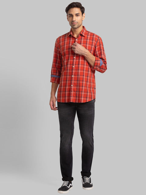 Parx Brown Casual Shirt