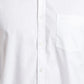 Men White Slim Fit Solid Cotton Full Sleeve Shirts