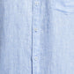 Parx Orange Solid Slim Fit Linen Casual Shirt