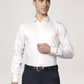 Park Avenue Men Light Yellow Solid Slim Fit Work Shirt