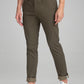 Parx Men Medium Green Printed Tapered Fit Casual chinos
