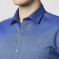 Park Avenue Men Blue Solid Slim Fit Work Shirt