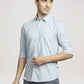 Parx Men Medium Blue Checks Slim Fit Party Shirt