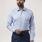 Raymond Men Medium Blue Solid Regular Fit Work Shirt