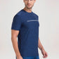 Parx Men Blue Printed Regular Fit Casual T-Shirt