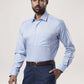 Raymond Men Medium Blue Solid Regular Fit Work Shirt