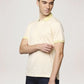 Park Avenue Men Medium Yellow Printed Slim Fit Casual Polo