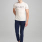 Parx Men Blue Solid Tapered Fit Work Trouser