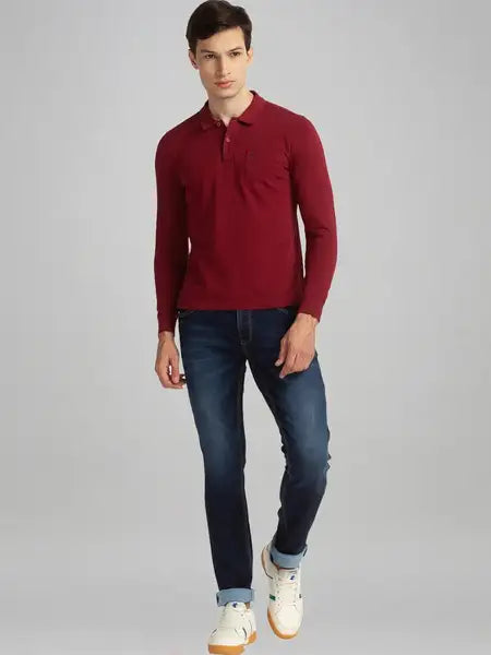 Parx Men Blue Solid Slim Fit Casual Jeans