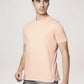 Park Avenue Men Medium Red Solid Slim Fit Casual T-Shirt