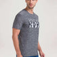 Parx Men Medium Grey Printed Regular Fit Casual T-Shirt